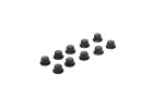 M3 Flanged Aluminium Lock Nuts Black (10)