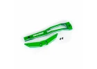 Traxxas Chassis brace, front, 6061-T6 aluminium (green-anodised/ 2.5x6mm CCS (with threadlock) (2)