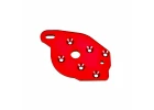 Traxxas Plate, motor, 6061-T6 aluminium (red-anodised)
