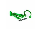 Traxxas Motor mounts (front + rear) (green-anodised 6061-T6 aluminium)/ 3x10mm CCS (with threadlock) (4)/ 4x12mm BCS (with threadlock) (2) (for use with 3461 motor)
