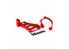 Traxxas Motor mounts (front + rear) (red-anodised 6061-T6 aluminium)/ 3x10mm CCS (with threadlock) (4)/ 4x12mm BCS (with threadlock) (2) (for use with 3461 motor)