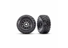 Traxxas MAXX Slash SC Belted Tyres Glued on Black/Black 17mm Hex Wheels (2)