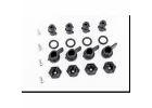 Traxxas Nuts, hatch mounting (hatch nuts (4), wing nuts (4)/ shafts (4)/ o-rings (4)/ 3x8mm CCS (stainless) (4)