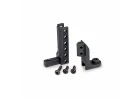 Traxxas Hitch, boat trailer (top + bottom)/ 3x12mm BCS (black stainless) (2)