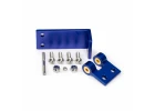 Traxxas Rudder mount, aluminium/ hinge pin/ 4x14mm BCS (stainless) (4)/ NL 4.0 (2)/ 4x3mm GS (stainless, with threadlock) (1)