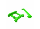 Traxxas Skid plate (roof), tailgate protector (green), mounts (2), 3x8mm BCS (7) (fits 10711 body)