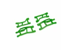Traxxas Suspension arms, front (upper left (1), upper right (1), lower left (1), lower right (1) (green) (for use with 10790 Mini MAXX WideMaxx suspension kit)
