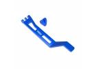 Traxxas Battery hold-down, hold-down post (blue-anodised 6061-T6 aluminium), 3x15mm BCS (with threadlock) (1)
