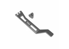 Traxxas Battery hold-down, hold-down post (gray-anodised 6061-T6 aluminium), 3x15mm BCS (with threadlock) (1)