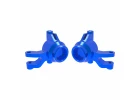 Traxxas Steering blocks, 6061-T6 aluminium (blue-anodised) (left + right), 3x12mm SS (with threadlock) (4), 3x15mm BCS (with threadlock) (2)