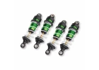 Traxxas Shocks, GTR long, green-anodised, PTFE-coated bodies with TiN shafts (assembled with springs) (4)