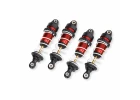 Traxxas Shocks, GTR long, red-anodised, PTFE-coated bodies with TiN shafts (assembled with springs) (4)