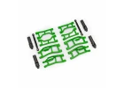 Traxxas Suspension kit, Mini MAXX WideMaxx, green (includes front + rear suspension arms, front toe links + outer half shafts (extended)