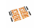 Traxxas Suspension kit, Mini MAXX WideMaxx, orange (includes front + rear suspension arms, front toe links + outer half shafts (extended)