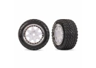 Traxxas White Front Mini Rally Wheels with Rally Tires (2)