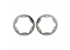 Traxxas Beadlock rings, rear, chrome (4.3) (2)
