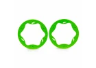 Traxxas Beadlock rings, rear, green (4.3) (2)