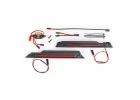 Traxxas LED light kit, red, complete (underbody) (includes 3-volt accessory power supply, power harnesses + mounting hardware)