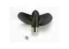Traxxas New style plastic propeller for Villain EX. Requires change to smaller pinion gears when used on older Villains equipped with part 1534 and 1533 propellers.