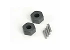 Traxxas 12mm Hex Wheel Hubs (2)/ stub axle pins (2)