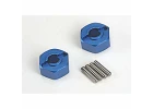 Traxxas Lightweight Blue-anodized Aluminium 12mm Hex Wheel Hubs (2) + Axle Pins (4)