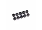 Traxxas Nuts, 4mm nylon locking, black (10)