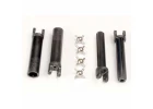 Traxxas Half shafts long truck (external-splined (2) internal-splined (2)/ metal U-joints (4)