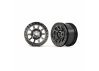Traxxas Wheels, 2.2 (black chrome) (2) (Bandit rear)