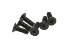 Traxxas Screws 4x12mm countersunk machine (hex drive) (6)