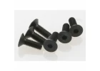 Traxxas Screws 4x12mm countersunk machine (hex drive) (6)
