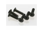 Traxxas Screws 4x15mm countersunk machine (hex drive) (6)