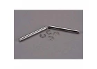 Traxxas Suspension pins 31.5mm chrome (2) w/ E-clips (4)