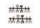 Traxxas Spring retainers upper lower (2)/ spring pre-load spacers: 1mm (4)/ 1.5mm (2)/ 2mm (2)/ 4mm (2)/ 8mm (2) (Big Bore Shocks)