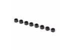 Traxxas Nuts, 3mm nylon locking, black (8)