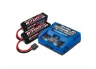 Traxxas iD Completer Pack with 1x TRX2973 EZ-Peak Live Dual Charger + 2 x TRX2890X LiPo 4S 6700mAh Battery