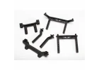 Traxxas Body mounts front rear/ body mount posts front rear (adjustable)/ 2.5x18mm screw pins (4)