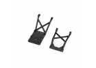Traxxas Skid plates, front + rear (black)