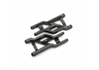 Traxxas Suspension arms, front (black) (2) (heavy duty, cold weather material)