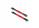 Traxxas Camber links front (TUBES red-anodized 7075-T6 Aluminium stronger than titanium) (83mm) (2)/ rod ends rear (4)/ rod ends front (4)/ Aluminium wrench (1) ** CLEARANCE **