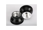 Traxxas Wheels satin chrome dual profile (2.0 outer 3.0 inner) (nitro rear/ electric front) (2)