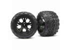 Traxxas Talon tires All-Star black chrome wheels foam inserts (assembled and glued) (nitro rear/ electric front) (2) (TSM rated)