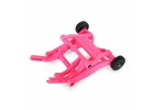 Traxxas Wheelie bar assembled (pink) (fits Stampede Rustler Bandit series)
