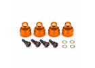 Traxxas Shock caps, aluminium (orange-anodised) (4) (fits all Ultra Shocks)