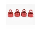 Traxxas Red-anodized Aluminium Shock caps Aluminium (4) (fits all Ultra Shocks)