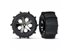 Traxxas 2.8 Paddle Tyres Assembled on Rear Wheels - 1 Pair