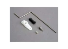 Traxxas Steering rod/ plastic rod end/ chrome threaded ball nut/ servo horn