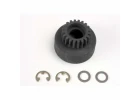 Traxxas Clutch bell (20-tooth)/ 5x8x0.5mm fiber washer (2)/ 5mm E-clip (requires 4611-ball bearings 5x11x4mm (2)