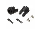 Traxxas Differential output yokes black (2)/ 3x5mm countersunk screws (2)/ screw pin (2)
