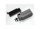 Traxxas Box battery (grey)/ adhesive foam chassis pad/charge jack plug (rubber)