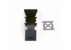 Traxxas Skidplate front plastic (black)/ stainless steel plate